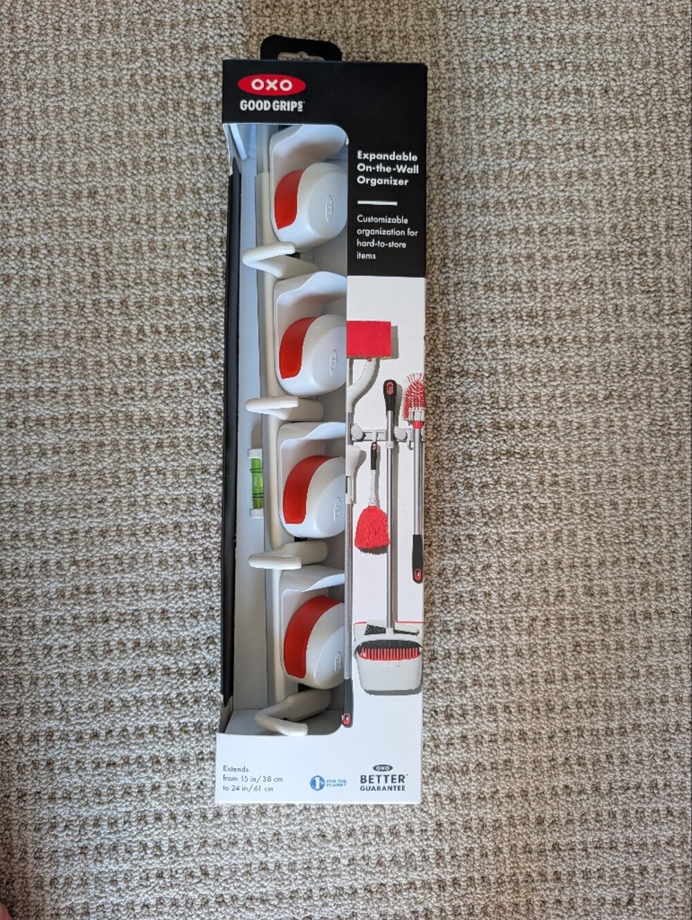 NWT Oxo Expandable On The Wall Organizer